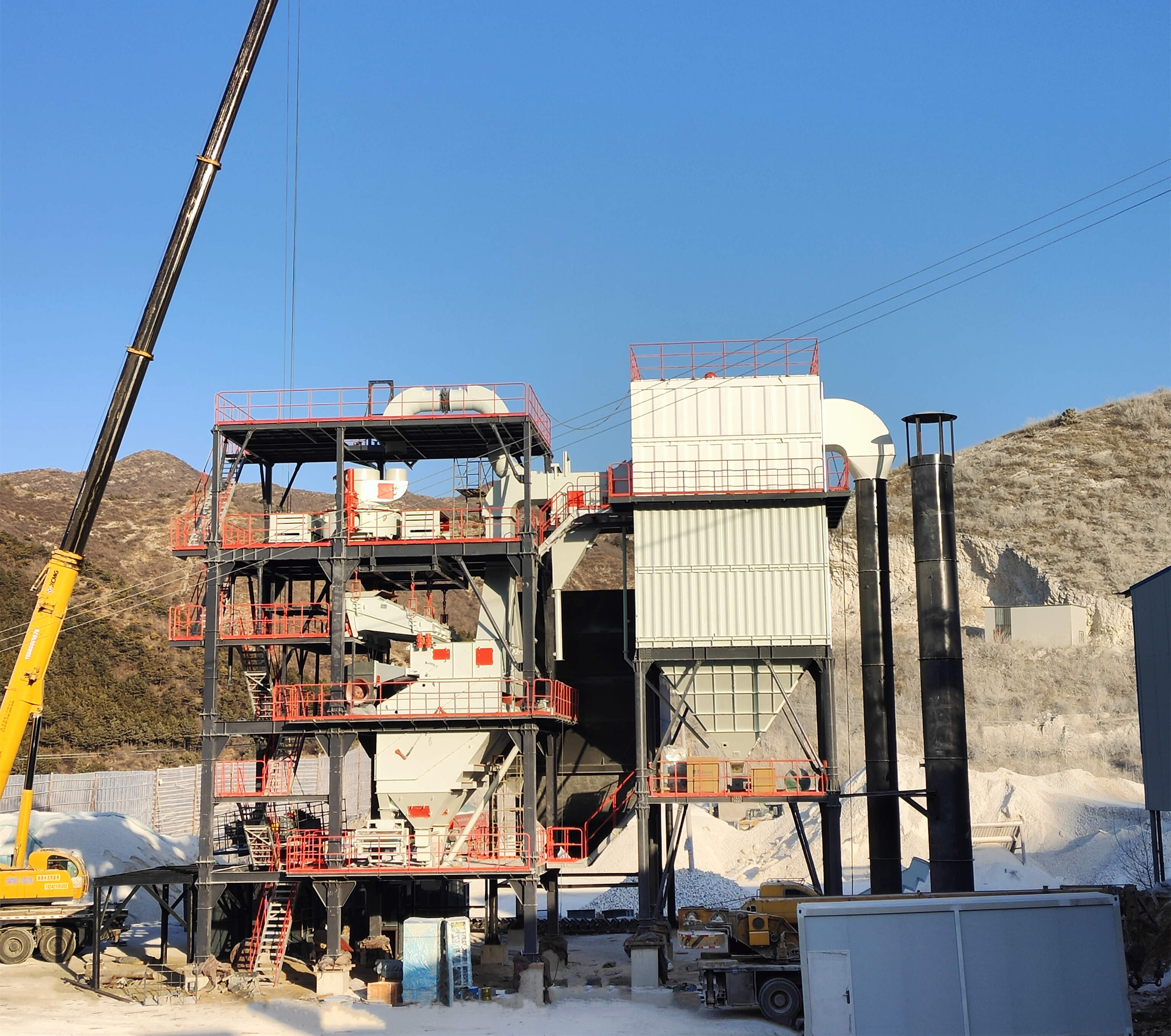 生產(chǎn)高品質(zhì)機制砂，請選擇唐山金路V9干式制砂樓